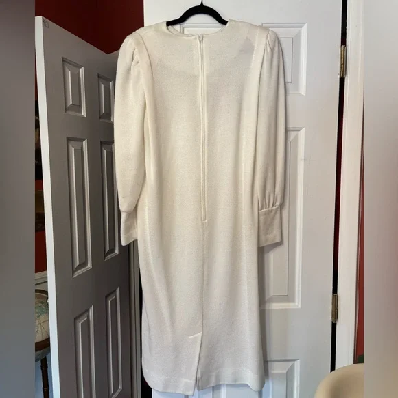 Vintage ivory knit dress - Picture 2 of 3